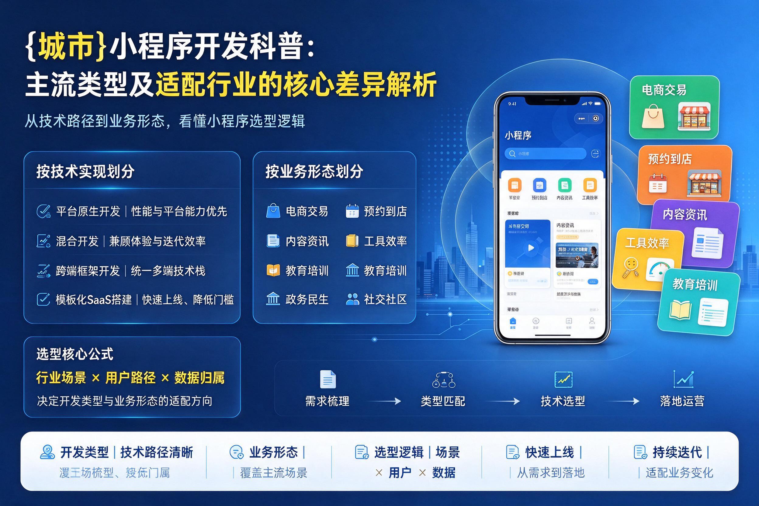 秦皇岛小程序开发科普：主流类型及适配行业的核心差异解析